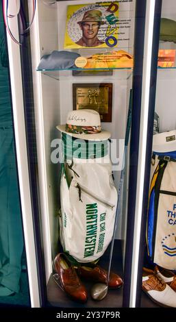 Ausstellung zu Ehren von Chi Chi Rodriguez in der USGA World Golf Hall of Fame auf dem Pinehurst Golf Course in Pinehurst North Carolina. Stockfoto