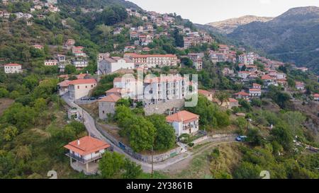 Lagadia Village, Arkadia, Griechenland Stockfoto