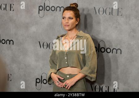 Madrid, Spanien. September 2024. ANA Fernandez nimmt am 13. September 2024 an der Fotokonferenz für Vogue Fashion's Night Out 2024 in Madrid Teil. (Foto: Hazhard Espinoza Vallejos/NurPhoto) Credit: NurPhoto SRL/Alamy Live News Stockfoto