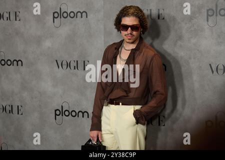 Madrid, Spanien. September 2024. Andrew nimmt am 13. September 2024 an einem Fotogespräch für Vogue Fashion's Night Out 2024 in Madrid Teil. (Foto: Hazhard Espinoza Vallejos/NurPhoto) Credit: NurPhoto SRL/Alamy Live News Stockfoto