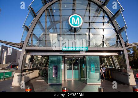 Macquarie University Sydney U-Bahn-Station Stockfoto