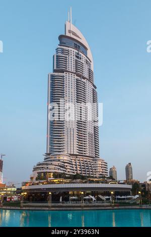 The Address Downtown, luxuriöses 5-Sterne-Hotel in Dubai, Vereinigte Arabische Emirate Stockfoto