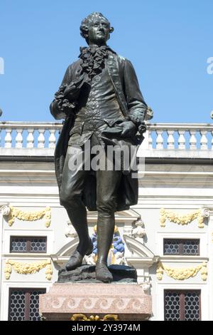 Johann Wolfgang Goethe, Leipzig Obersachsen Deutschland Europa Deutsch Europa Stockfoto