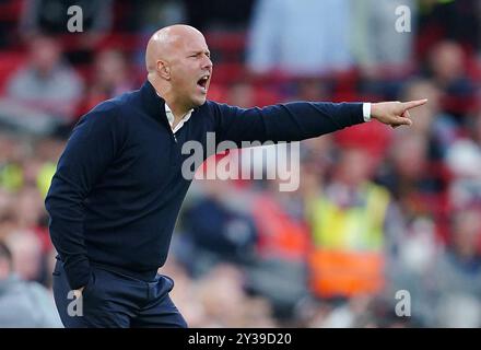 Aktenfoto vom 25.08.2024 von Liverpool-Cheftrainer Arne Slot, der zugibt, Harvey Elliott so früh in der Saison zu verlieren, ist ein Schlag. Ausgabedatum: Freitag, 13. September 2024. Stockfoto