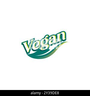 Vektor Für Veganes Logo-Design. Naturprodukt-Symbol Stock Vektor