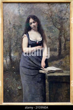 Velléda, ca. 1868-1870, Öl auf Leinwand, Jean-Baptiste Camille COROT, Paris, 1796 - 1875, Musée du Louvre, Paris, Frankreich Stockfoto