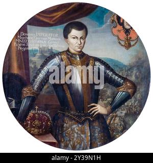 Falscher Dmitri I. (ca. 1580–1606), Zar von ganz Russland vom 10. Juni 1605 bis zu seinem Tod am 17. Mai 1606 unter dem Namen Dmitrij Iwanowitsch, Portraitgemälde, 1600-1650 Stockfoto