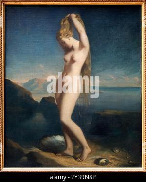 Venus Anadyomene, auch bekannt als Marine Venus, 1838, Salon of 1839, Öl auf Leinwand, Théodore CHASSERIAU, Santa Bárbara de Samaná (République dominicain Stockfoto