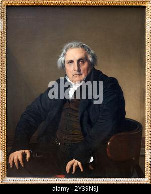 Louis-Francois Bertin, auch bekannt als Bertin der ältere (1766-1841), 1832, Öl auf Leinwand, Jean-Auguste-Dominique INGRES, Montauban, 1780 - Paris, 1867, Stockfoto