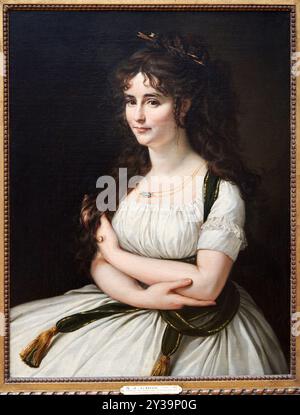 Porträt von Madame Pasteur, geborene Madeleine Alexandre (1773-1841), 1795-1796, Öl auf Leinwand, Antoine-Jean GROS, Paris, 1771 - Meudon, 1835, Musée du Lou Stockfoto