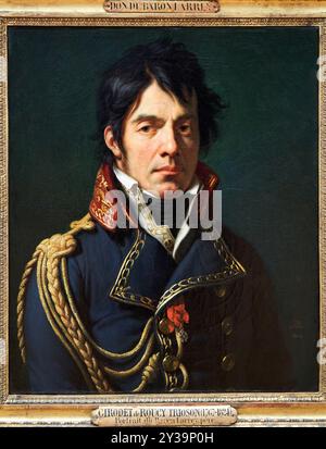 Porträt von Dominique-Jean Larrey (1766-1842), ehemaliger Chefchirurg der ägyptischen Armee, zukünftiger Baron des Reiches, Salon von 1804, Öl auf Leinwand, an Stockfoto