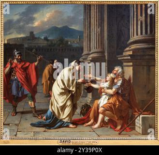 Belisar Receiving Alms, 1784, Salon of 1785, Öl auf Leinwand, Jacques-Louis DAVID, Paris, 1748 - Bruxelles, 1825, Musée du Louvre, Paris, Frankreich Stockfoto