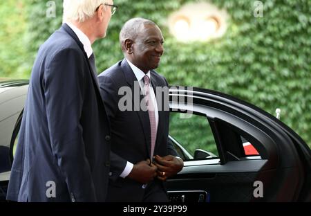 Bundeskanzler Olaf Scholz empfängt den Präsidenten Kenias, William Ruto - Politik - Berlin Bundeskanzleramt - in Berlin , Deutschland . September 2024 - Foto: IPA Photo Pressefoto DENL Stockfoto