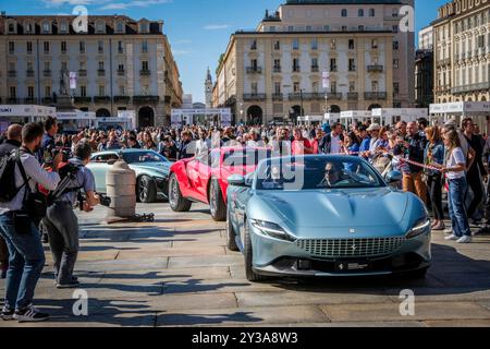 Torino, Italien. September 2024. Inaugurazione del Salone dell'Auto di Torino, Italia - Cronaca - Venerd&#xec; 13 Settembre 2024 (Foto Giulio Lapone/LaPresse) Einweihung des Salone dell'Auto von Turin, Italien - Nachrichten - Donnerstag, 12. September 2024 (Foto Giulio Lapone/LaPresse) Credit: LaPresse/Alamy Live News Stockfoto