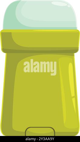 Grüner Deodorant Stick für langanhaltende Frische Stock Vektor
