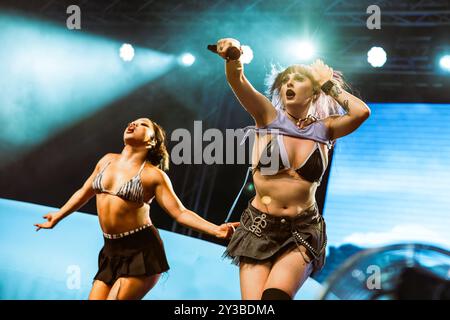 Mailand, Italien, 10. Juli 2024. Rapper und Sänger Ashnikko tritt live im Circolo Magnolia in Mailand auf. Credits: Maria Laura Arturi/Alamy Live News Stockfoto