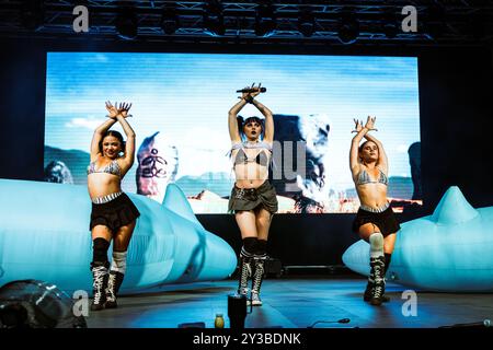 Mailand, Italien, 10. Juli 2024. Rapper und Sänger Ashnikko tritt live im Circolo Magnolia in Mailand auf. Credits: Maria Laura Arturi/Alamy Live News Stockfoto