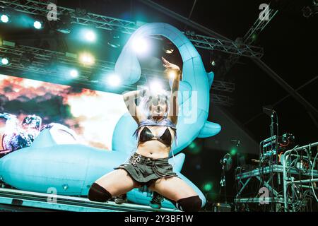 Mailand, Italien, 10. Juli 2024. Rapper und Sänger Ashnikko tritt live im Circolo Magnolia in Mailand auf. Credits: Maria Laura Arturi/Alamy Live News Stockfoto