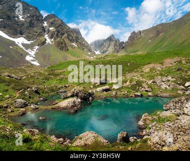 Abudelauri-Seen in Khevsureti, Georgien Stockfoto