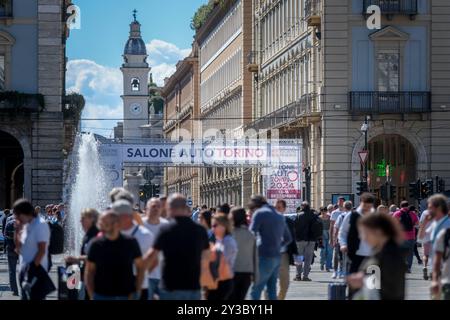 Torino, Italien. September 2024. Salone dell'Auto di Torino, Italia - Cronaca - Venerd&#xec; 13 Settembre 2024 (Foto Giulio Lapone/LaPresse)Salone dell'Auto aus Turin, Italien - Nachrichten - Donnerstag, 12. September 2024 (Foto Giulio Lapone/LaPresse) Credit: LaPresse/Alamy Live News Stockfoto