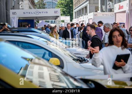 Torino, Italien. September 2024. Salone dell'Auto di Torino, Italia - Cronaca - Venerd&#xec; 13 Settembre 2024 (Foto Giulio Lapone/LaPresse)Salone dell'Auto aus Turin, Italien - Nachrichten - Donnerstag, 12. September 2024 (Foto Giulio Lapone/LaPresse) Credit: LaPresse/Alamy Live News Stockfoto