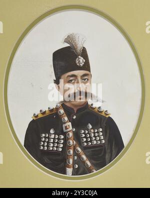 Mozaffar ad-DIN Schah Qajar (1853-1907), Schahanschah von Persien, um 1900. Private Sammlung. Stockfoto