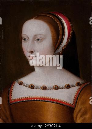 Porträt von Diane de Poitiers (1499–1566), Dame de Saint-Vallier, Herzogin de Valentinois, zweite Hälfte des 16. jahrhunderts. Gefunden in der Sammlung des CH&#xe2;teau d'Azay-le-Rideau. Stockfoto