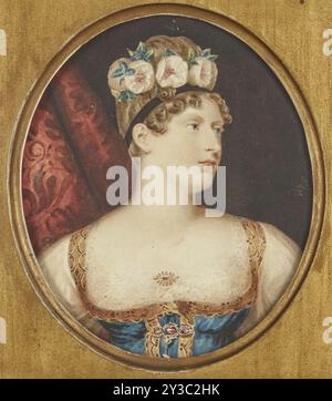 Porträt der Prinzessin Charlotte von Wales (1796-1817), um 1817. Private Sammlung. Stockfoto