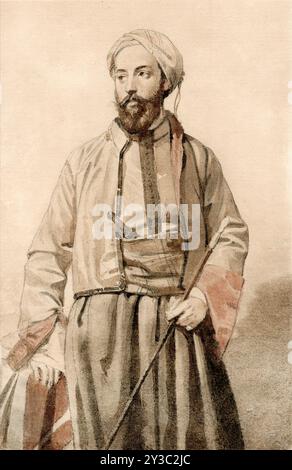 Selbstporträt in ägyptischer Tracht, 1865. Gefunden in der Sammlung des Mus&#xe9;e du Louvre, Paris. Stockfoto