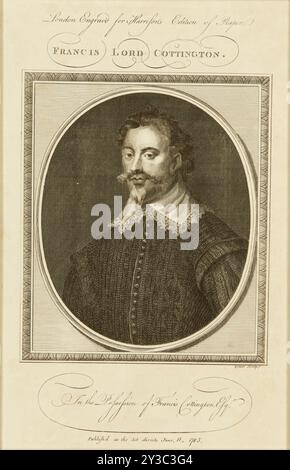 Francis Cottington, 1. Baron Cottington (1579-1652), 1780er Jahre Private Sammlung. Stockfoto