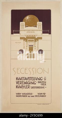 Poster zur II. Ausstellung der Wiener Secession, 1898. Private Sammlung. Stockfoto