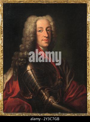 Porträt von Karl VII., Kaiser des Heiligen Römischen Reiches (1697-1745), 18. Jahrhundert. Private Sammlung. Stockfoto