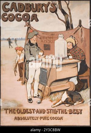 Golf - Cadbury's Cocoa, 1895-1905. "Der älteste und immer noch der beste - absolut reiner Kakao". Stockfoto