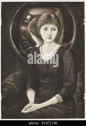 Porträt von Margaret Burne-Jones, um 1885, (1900). Stockfoto