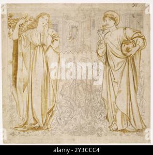 Chaucer's Legend of Good Women, Hypsiphile and Medea, 1864. Illustration für „The Legend of Goode Wimmen“, ein Gedicht des englischen Schriftstellers Geoffrey Chaucer (1343–1400). Stockfoto