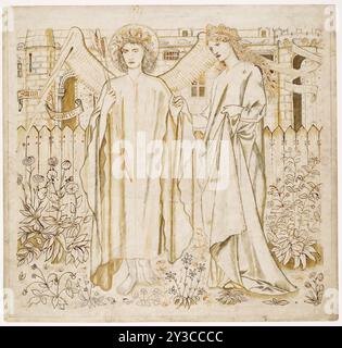 Chaucer's Legend of Good Women, Amor and Alcestis, 1864. Illustration für „The Legend of Goode Wimmen“, ein Gedicht des englischen Schriftstellers Geoffrey Chaucer (1343–1400). Stockfoto