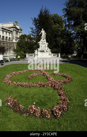 Mozart-Denkmal von Viktor Tilgner im Burggarten, Hofburg, Wien, Österreich, Europa Stockfoto