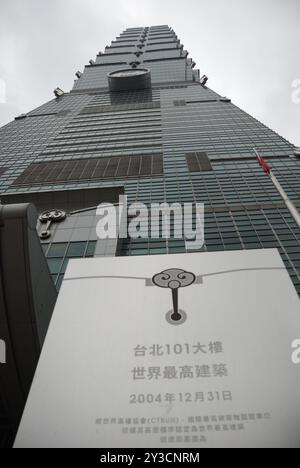 Taipeh 101, Taibei, Taiwan, Asien Stockfoto