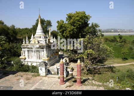 Pagode in Inwa, Myanmar, Asien Stockfoto