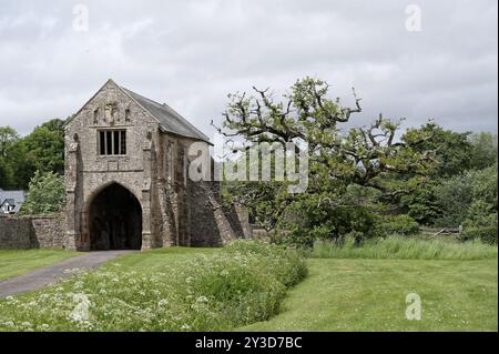 Torhaus, Cleeve Abbey, Washford, England, Großbritannien Stockfoto