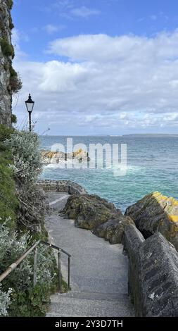 Promenade an der Küste, St Ives, England, Großbritannien Stockfoto