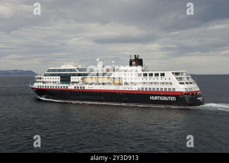 Frau Midnatsol, Finnmark, Norwegen, Europa Stockfoto