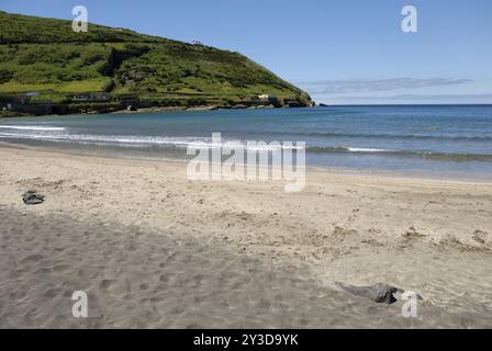 Porto PIM Strand in Horta, Faial Stockfoto