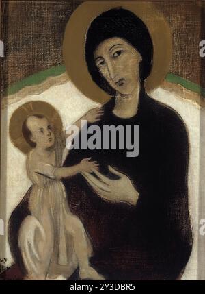 Madonna und Kind, nach Cimabue, 1932. Stockfoto