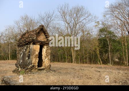 Wat Khao Phra Bat Noi, Sukhothai Historical Park, Sukhothai, Thailand, Asien Stockfoto