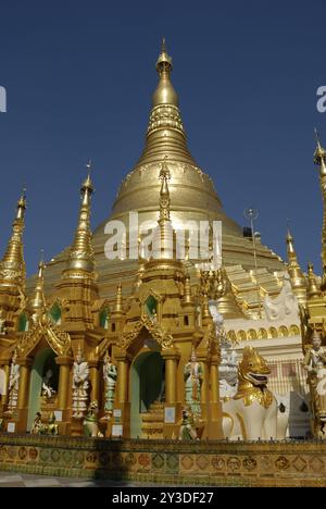 Shwedagon Pagode in Yangon, Myanmar, Asien Stockfoto