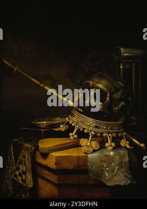 Vanitas, 1661. Stockfoto
