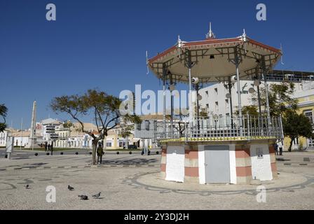 Pavillon am Jardim Manuel Bivar, Faro, Algarve, Portugal, Europa Stockfoto