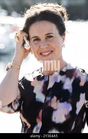 La Rochelle, Frankreich. September 2024. Ines Kermas posiert während des 26. La Rochelle Fiction Festivalls am 14. September 2024 in La Rochelle, Frankreich. Foto: David NIVIERE/ABACAPRESS. COM Credit: Abaca Press/Alamy Live News Stockfoto