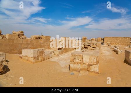 Ägypten, Sakkara Süd, König Pepi II. Grabtempel. Stockfoto